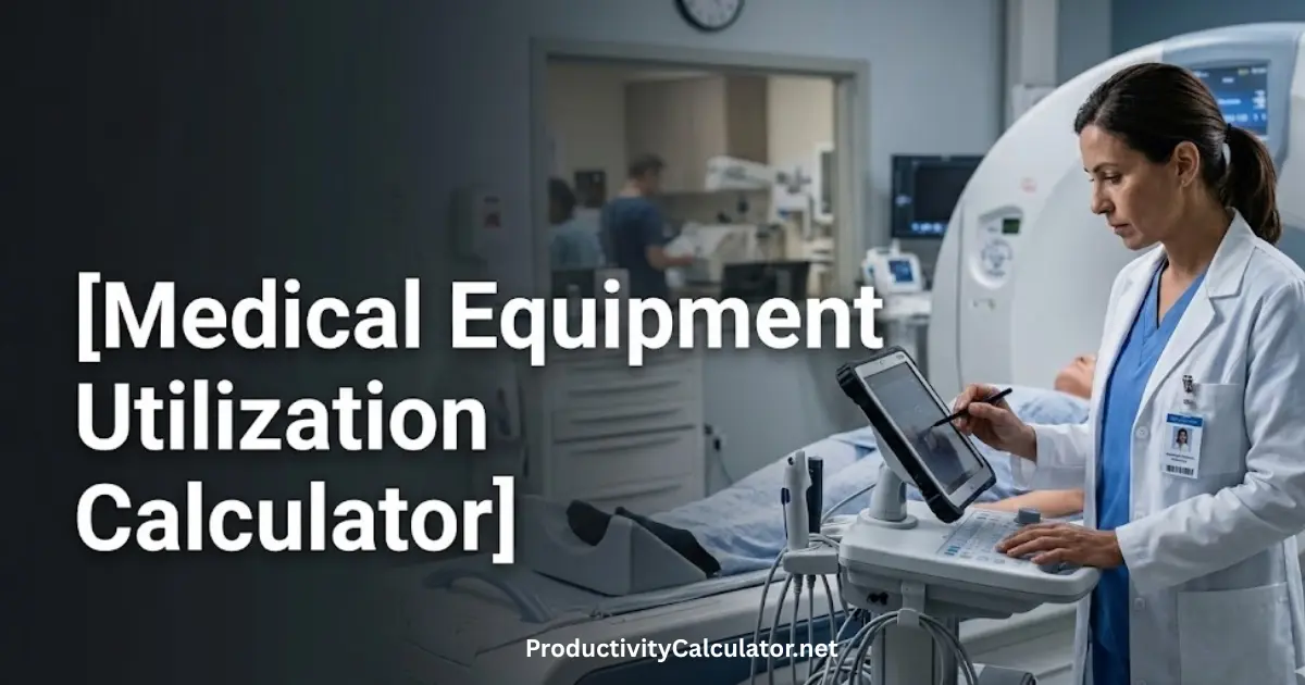 Medical Equipment Utilization Calculator